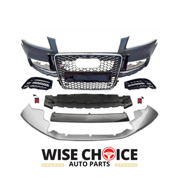 A sleek, modern Audi RS5 Style Front Bumper designed specifically for 2008-2012 B8 A5/S5 models