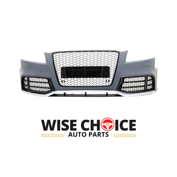 A sleek, modern Audi RS5 Style Front Bumper designed specifically for 2008-2012 B8 A5/S5 models