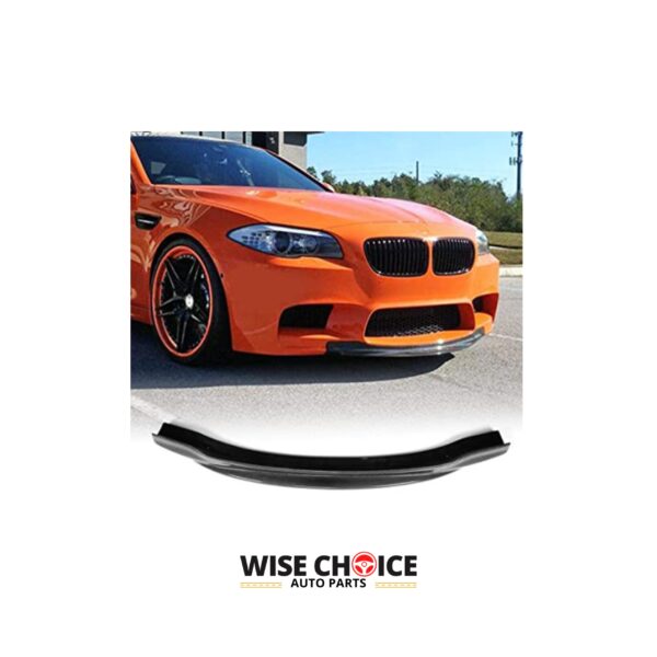 2011-2016 BMW M5 with carbon fiber front bumper lip installed