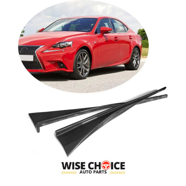 Sleek Carbon Fiber Side Skirts for 2013-2020 Lexus IS