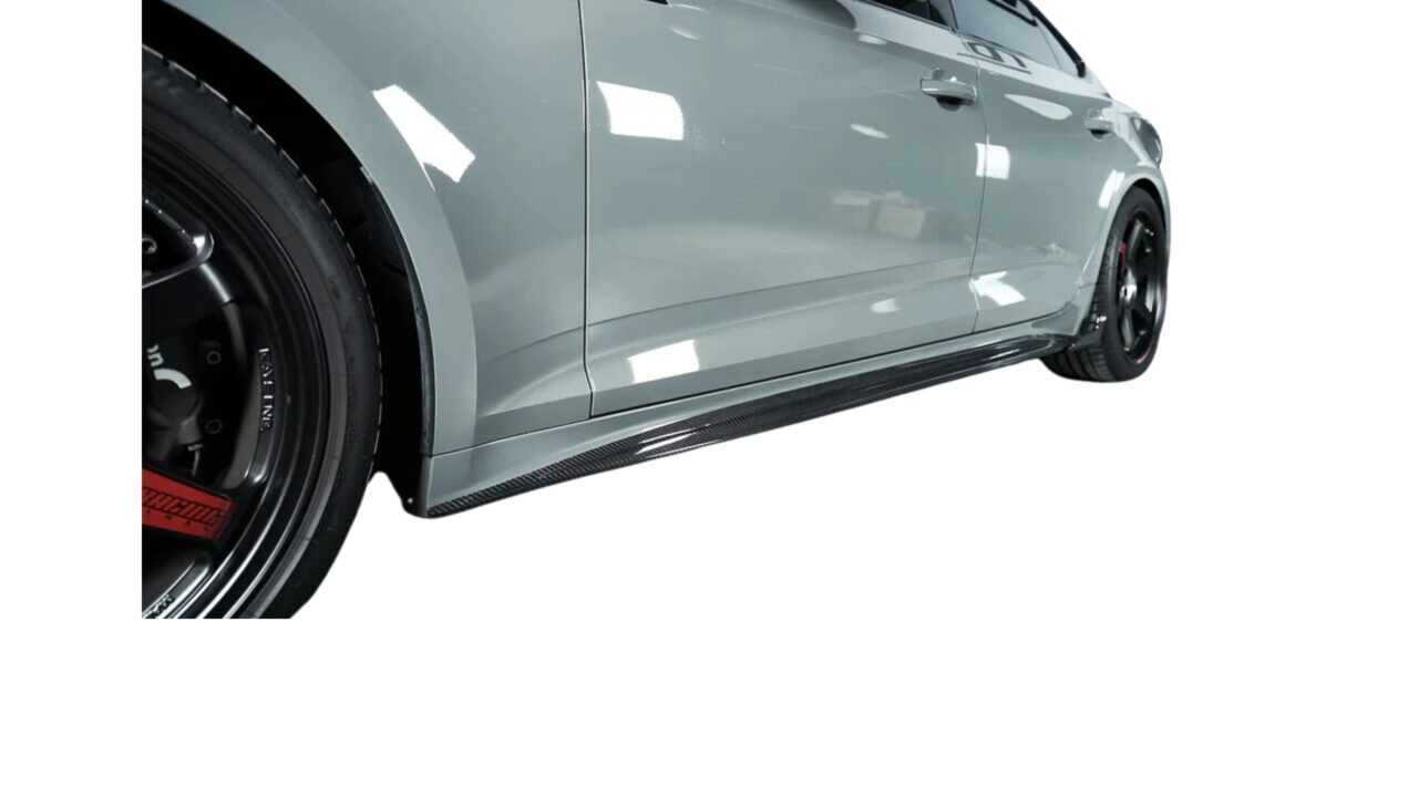 2020-2022 Audi A5/S-Line/S5 with installed Carbon Fiber Side Skirts Sportback