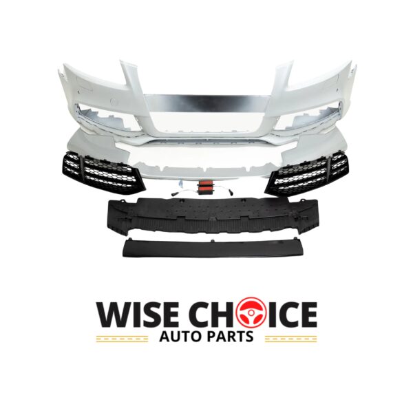 A sleek, modern Audi RS5 Style Front Bumper designed specifically for 2008-2012 B8 A5/S5 models