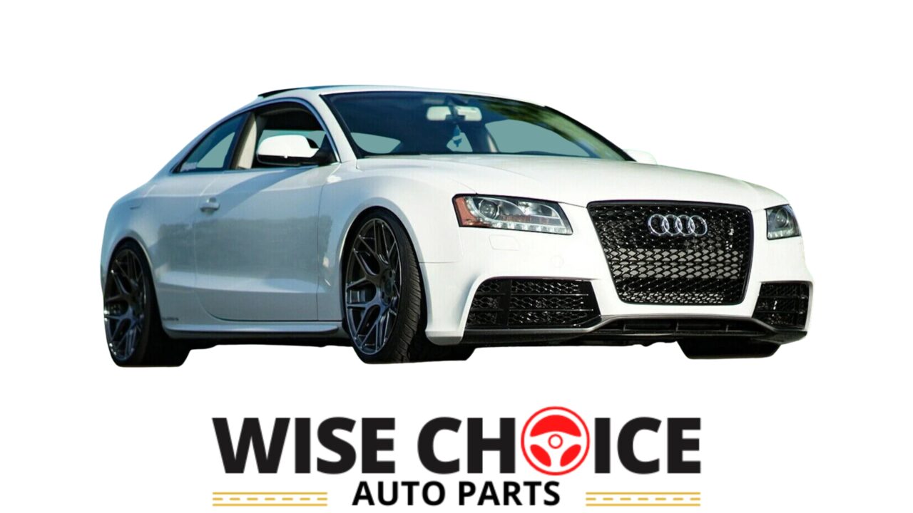 A sleek, modern Audi RS5 Style Front Bumper designed specifically for 2008-2012 B8 A5/S5 models