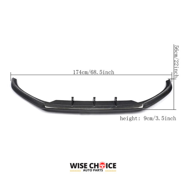 2013-2016 B8.5 Audi A5 S5 Carbon Fiber Front Lip showcasing superior craftsmanship and glossy finish