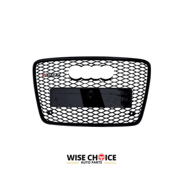 Audi RSQ7 Honeycomb Front Grille for 4L Q7/SQ7 (2006-2015) made from high-quality ABS material, offers unique honeycomb design.