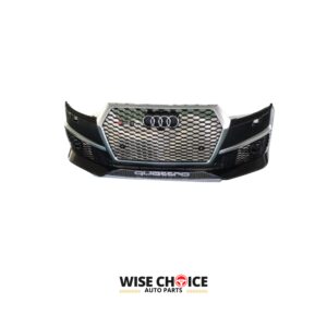 Audi RSQ7 Front Bumper installed on 2016-2019 4M Q7/SQ7 model, showcasing aggressive, stylish design.