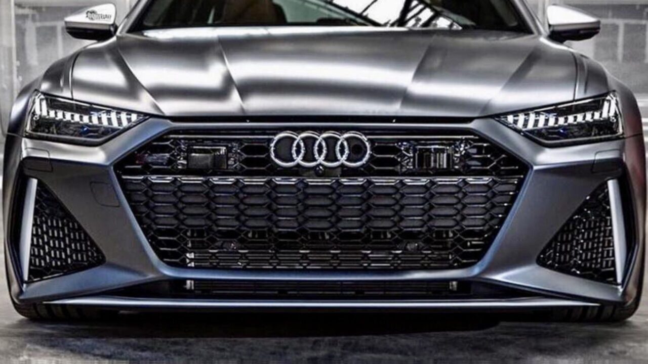 Audi RS6 Style Front Bumper for 2019-2021 C8 A6/S6 - Primed and Ready for Customization