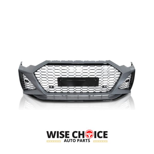 Audi RS6 Style Front Bumper for 2019-2021 C8 A6/S6 - Primed and Ready for Customization