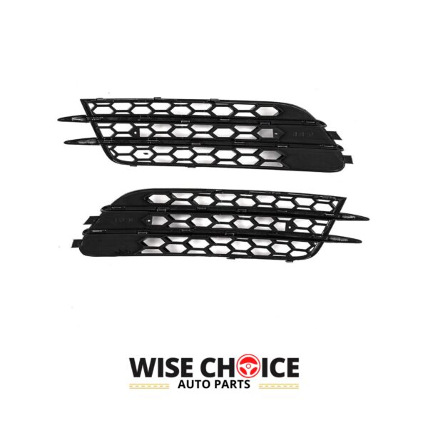 Audi Honeycomb Black Side Fog Light Mesh Grilles for 2012-2015 C7 A6/S6