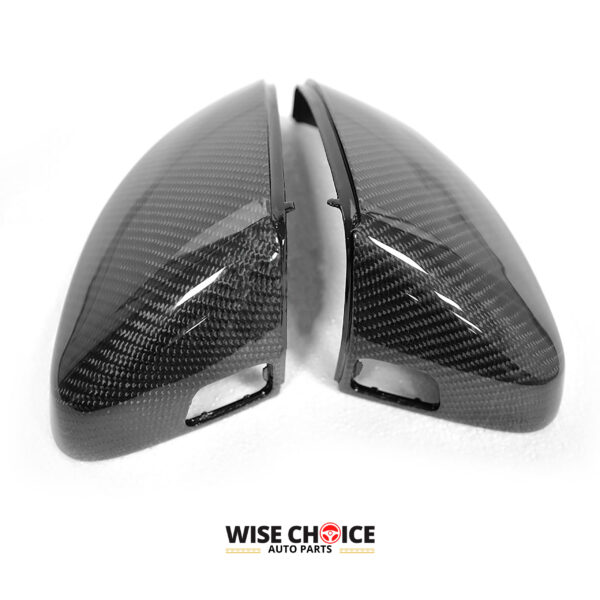 Audi 8V 8V.5 Carbon Fiber Mirror Covers with Side Assist