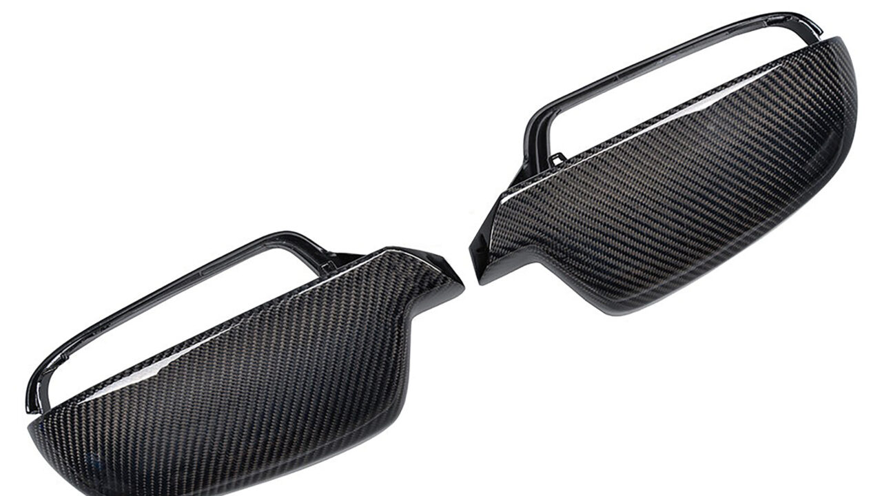 Rax Performance Carbon Fiber Mirror Caps with Side Assist for Audi A4/S4/A5/RS5