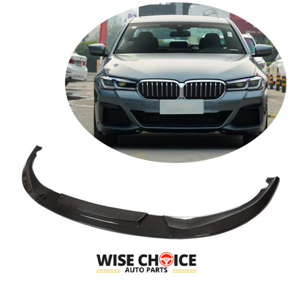 G30 BMW 5 Series M-Tech M550i XDrive 4-Door Carbon Fiber Front Lip