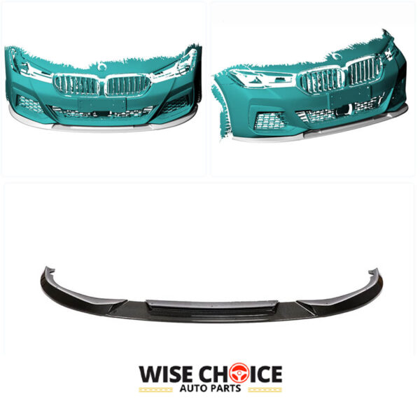 G30 BMW 5 Series M-Tech M550i XDrive 4-Door Carbon Fiber Front Lip