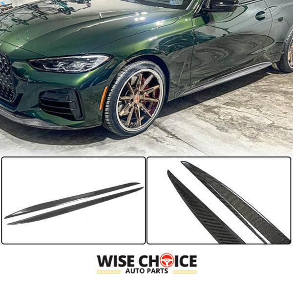 BMW 4 Series G22 G23 Model with M-Sport Carbon Fiber Side Skirts