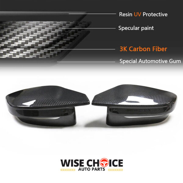 2020-2023 BMW M3 M4 G80 | G82 | G83 model with carbon fiber side mirror covers.