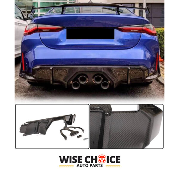 BMW M3 M4 Carbon Fiber Rear Diffuser fitted on a 2023 model