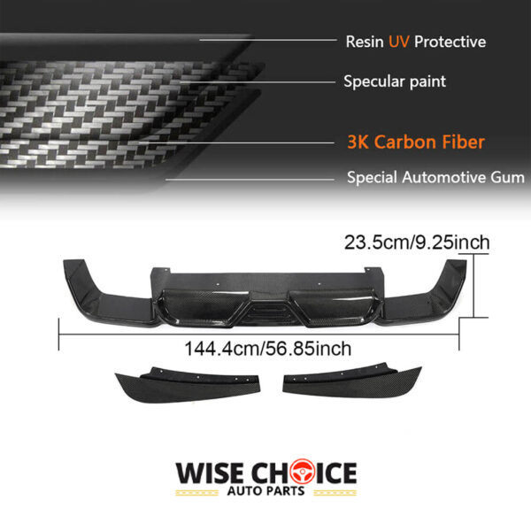 2019-2022 F97 BMW X3M Carbon Fiber Rear Diffuser