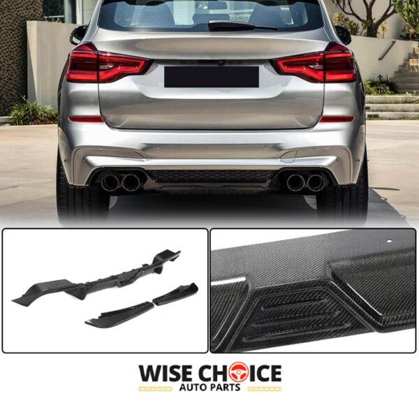 2019-2022 F97 BMW X3M Carbon Fiber Rear Diffuser