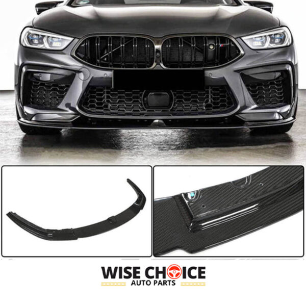 BMW M8 F91 F92 F93 Models with DRY Carbon Fiber Front Lip Upgrade