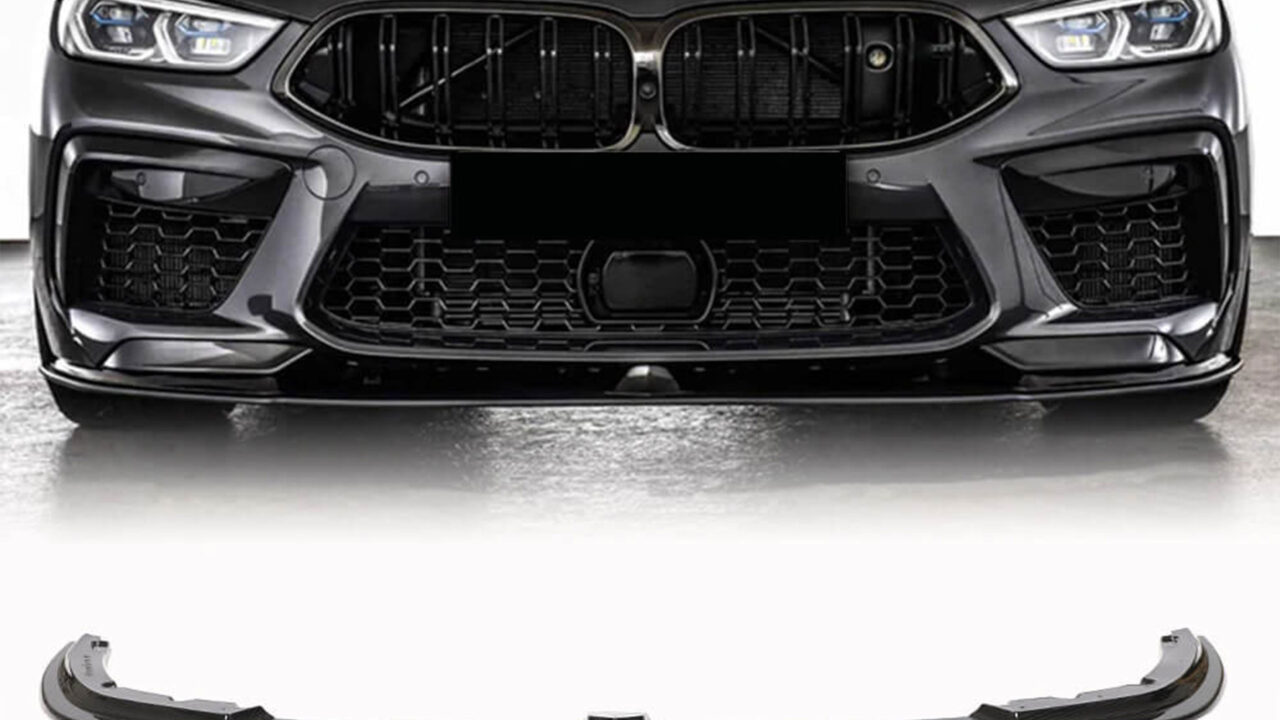 BMW M8 F91 F92 F93 Models with DRY Carbon Fiber Front Lip Upgrade