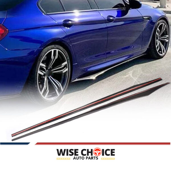 Premium BMW M-Tech Carbon Fiber Side Skirts for 6 Series F06 F12 F13 (2013-2017)