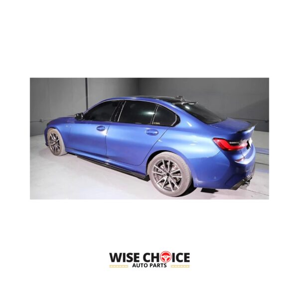 2019-2022 G20 BMW 3 Series M-Sport Sedan with Carbon Fiber Side Skirts