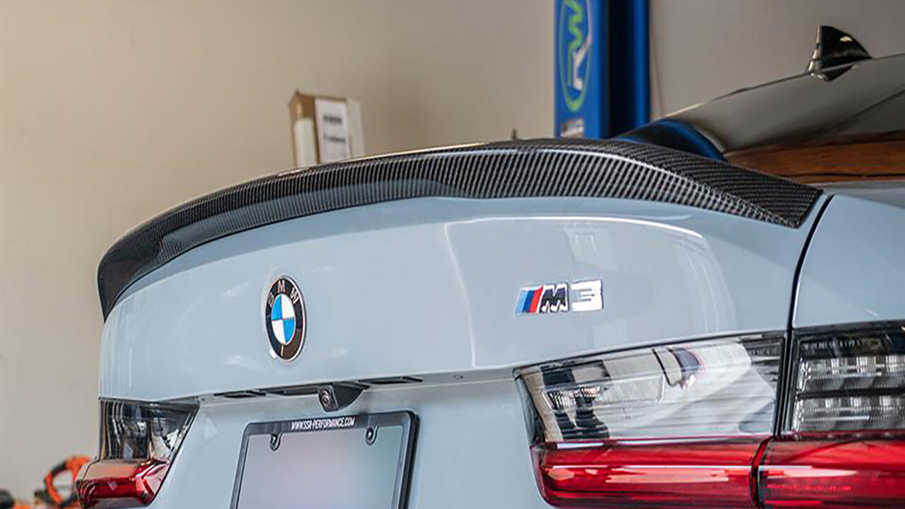 G20 BMW 3 Series & G80 M3 featuring a high-quality Carbon Fiber Trunk Spoiler
