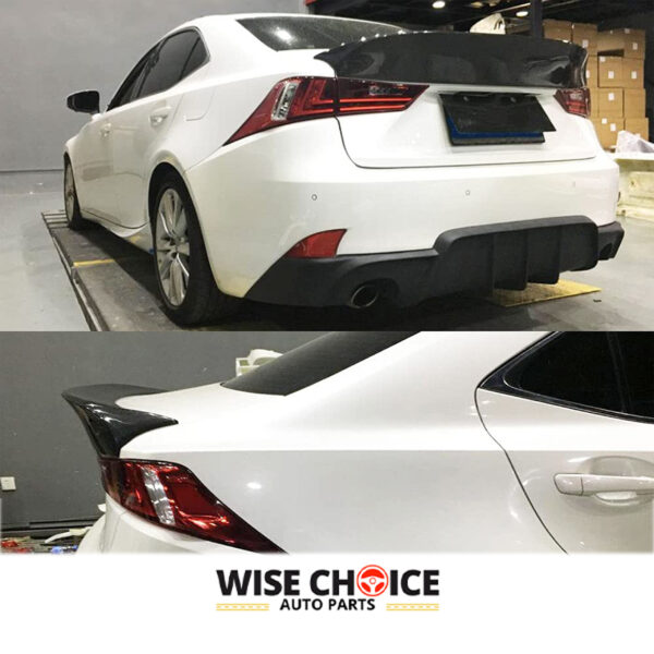 Lexus F-Sport Spoiler: XE30 Lexus IS Carbon Fiber Rear Spoiler