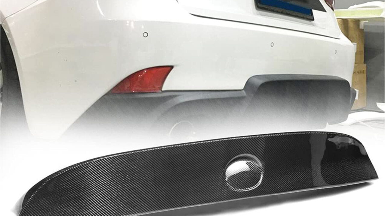 Lexus F-Sport Spoiler: XE30 Lexus IS Carbon Fiber Rear Spoiler