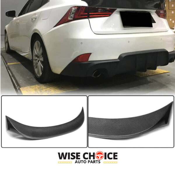 Lexus F-Sport Spoiler: XE30 Lexus IS Carbon Fiber Rear Spoiler