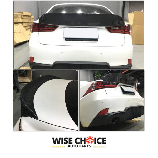 Lexus F-Sport Spoiler: XE30 Lexus IS Carbon Fiber Rear Spoiler