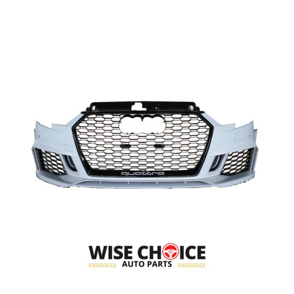 Audi RS3 Style Front Bumper on a 2017-2020 8V.5 A3/S3