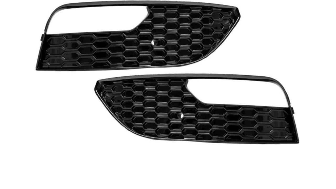 Audi RS3 Glossy Honeycomb Fog Grille - Exterior Upgrade for Audi A3/S3 (2013-2016) 8V