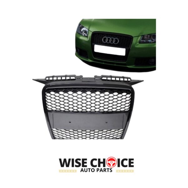 Audi RS3 Honeycomb Front Grille - Black Gloss