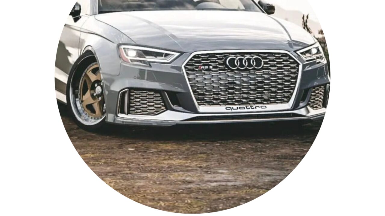 Audi RS3 Silver Honeycomb Front Grille for 2017-2020 8V.5 A3/S3 Models