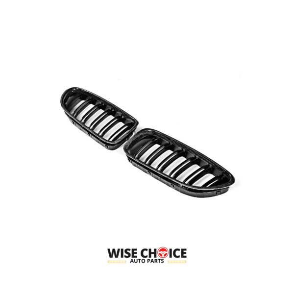 2013-2017 BMW 6 Series F6 F12 F13 Carbon Fiber Front Bumper Mesh Kidney Grilles