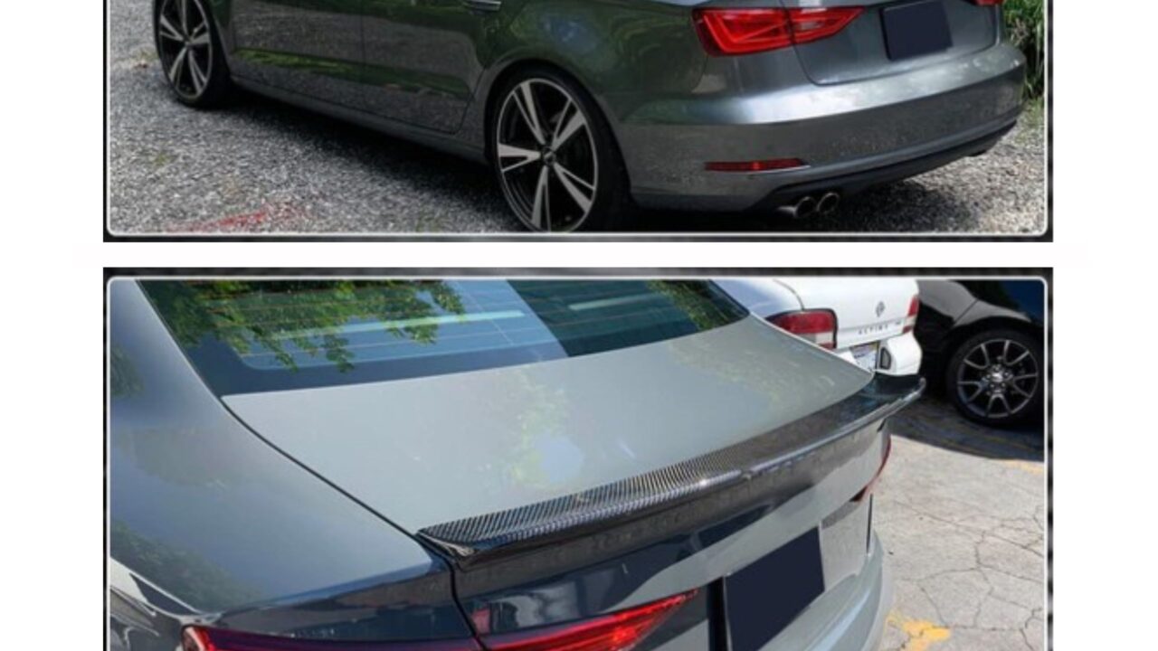 Audi A3/S3/RS3 Sedan 2013-2020 with installed Carbon Fiber Rear Spoiler