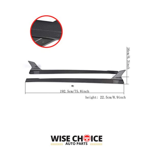 High-quality Carbon Fiber Side Skirts for Audi R8 models from 2006 to 2015.