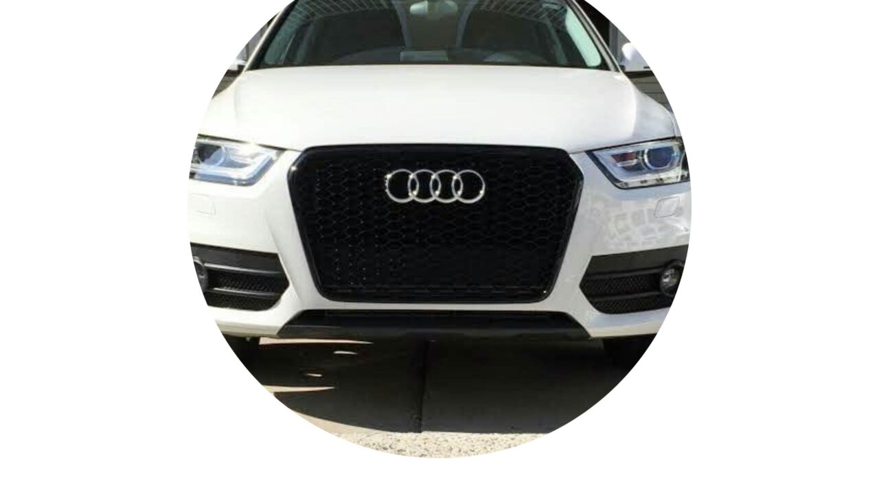 Audi RSQ3 Honeycomb Grille 2013-2015 8U Q3 – Premium Quality ABS Material, Easy Installation, and Sleek Black Finish