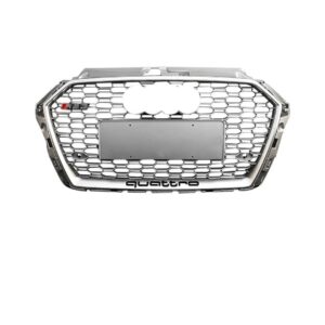 Audi RS3 Silver Honeycomb Front Grille | 2017-2020 8V.5 A3/S3 Models