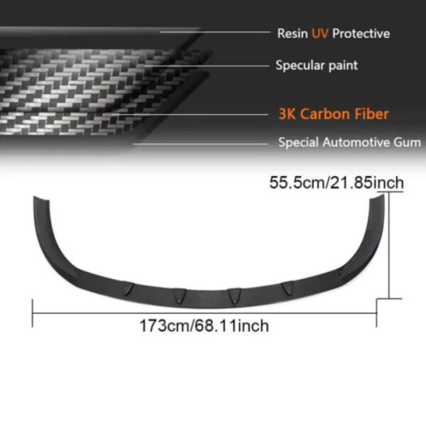 BMW 6 Series F06 F12 F13 Carbon Fiber Front Bumper Lip | Wisechoice Autoparts