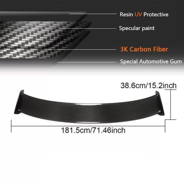 McLaren 570S Carbon Spoiler - 2016-2021 Coupe Rear Racing Accessory