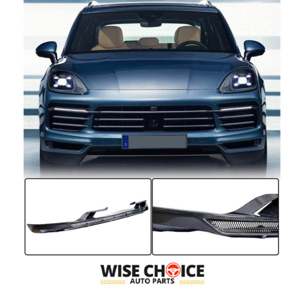 2019-2022 9Y0 Porsche Cayenne with a Standard Carbon Fiber Rear Roof Spoiler installed