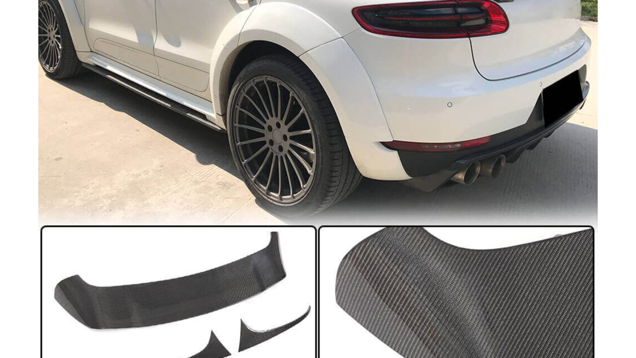 2015-2021 Porsche Macan with Carbon Fiber Rear Roof Spoiler