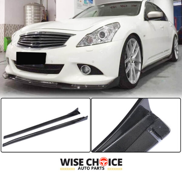 2010-2013 V36 Infiniti G37 Sedan sporting Carbon Fiber Side Skirts