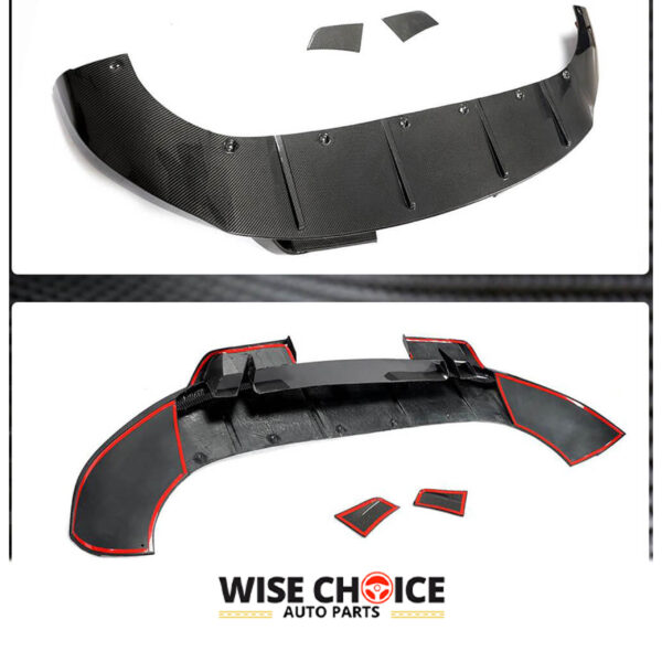 2019-2022 9Y0 Porsche Cayenne Carbon Fiber Front Lip - High-quality, durable, and sleek design for superior aerodynamics.