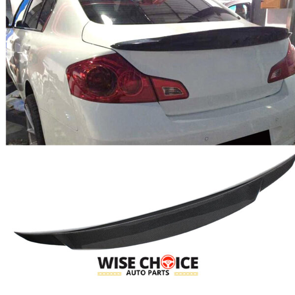 2010-2013 Infiniti G25 G35 G37 Carbon Fiber Rear Spoiler