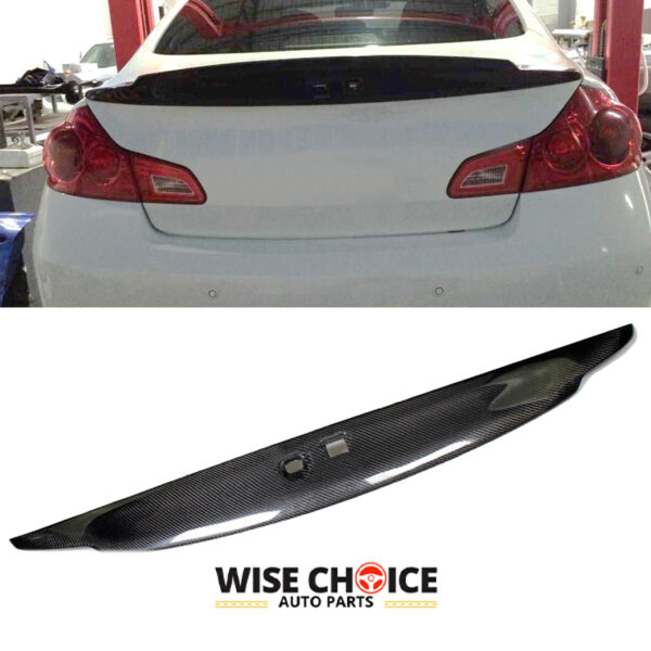 2010-2013 Infiniti G25 G35 G37 Carbon Fiber Rear Spoiler