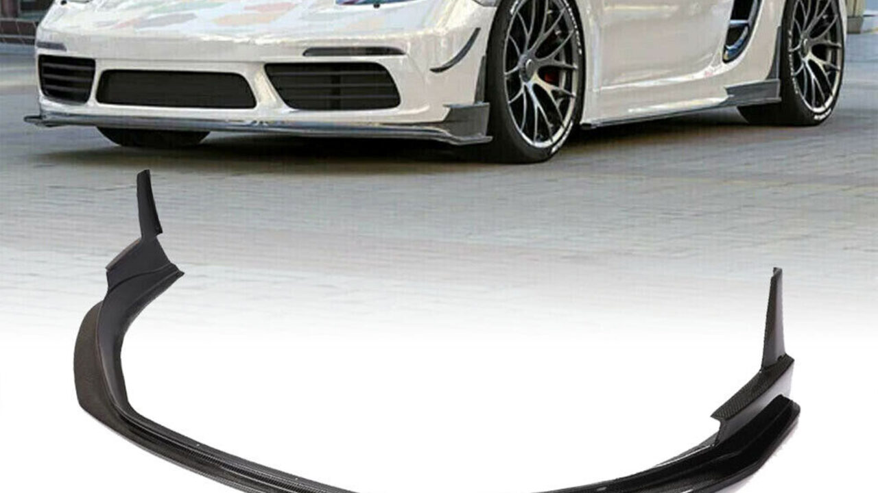 2016-2023 Porsche 718 Carbon Fiber Front Lip on Boxster Model