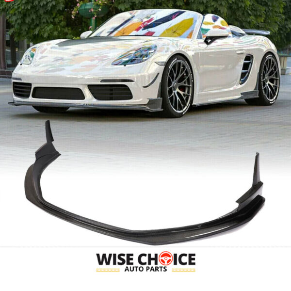 2016-2023 Porsche 718 Carbon Fiber Front Lip on Boxster Model